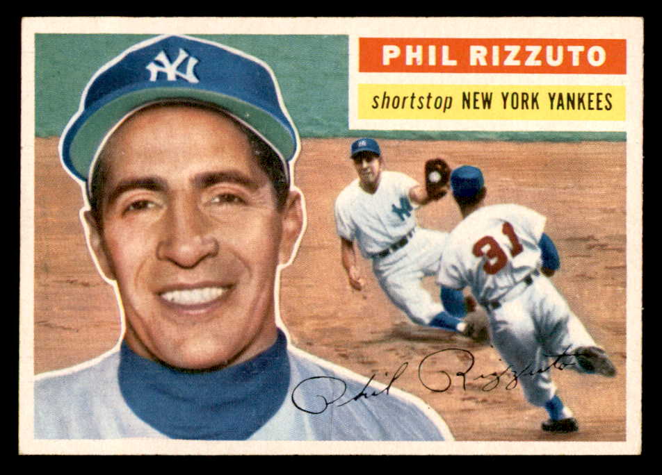 1956 Topps Baseball #113 Phil Rizzuto Yankees EX-MT Gray 539099