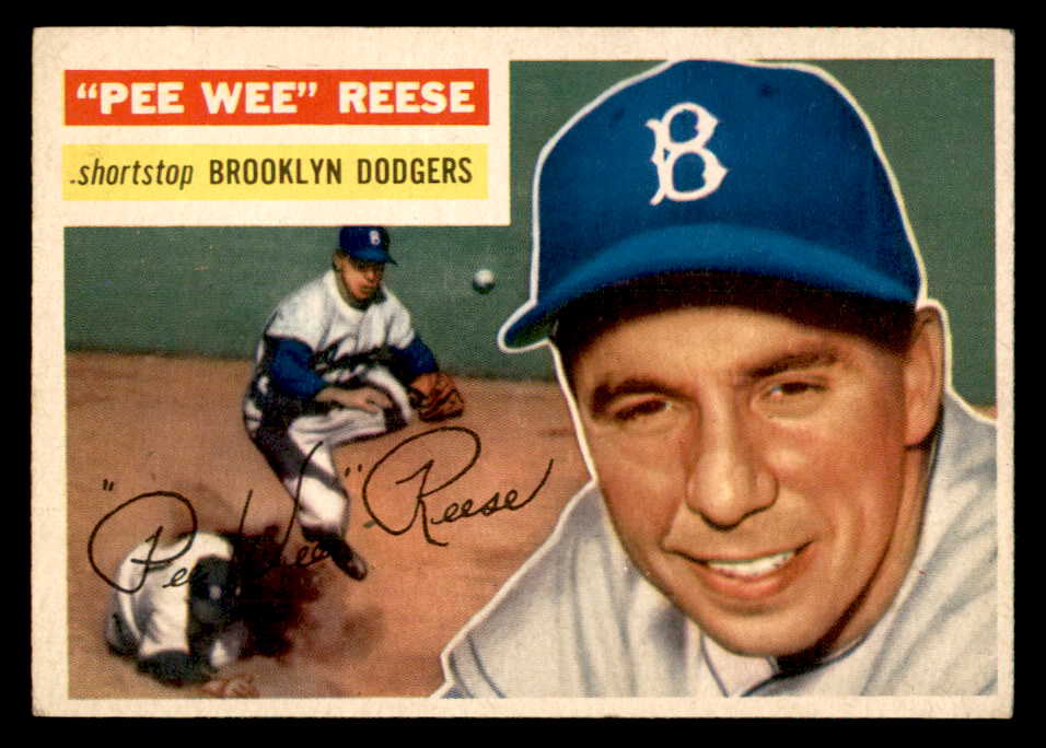 1956 Topps Baseball #260 Pee Wee Reese Dodgers EX+/EX-MT 539101