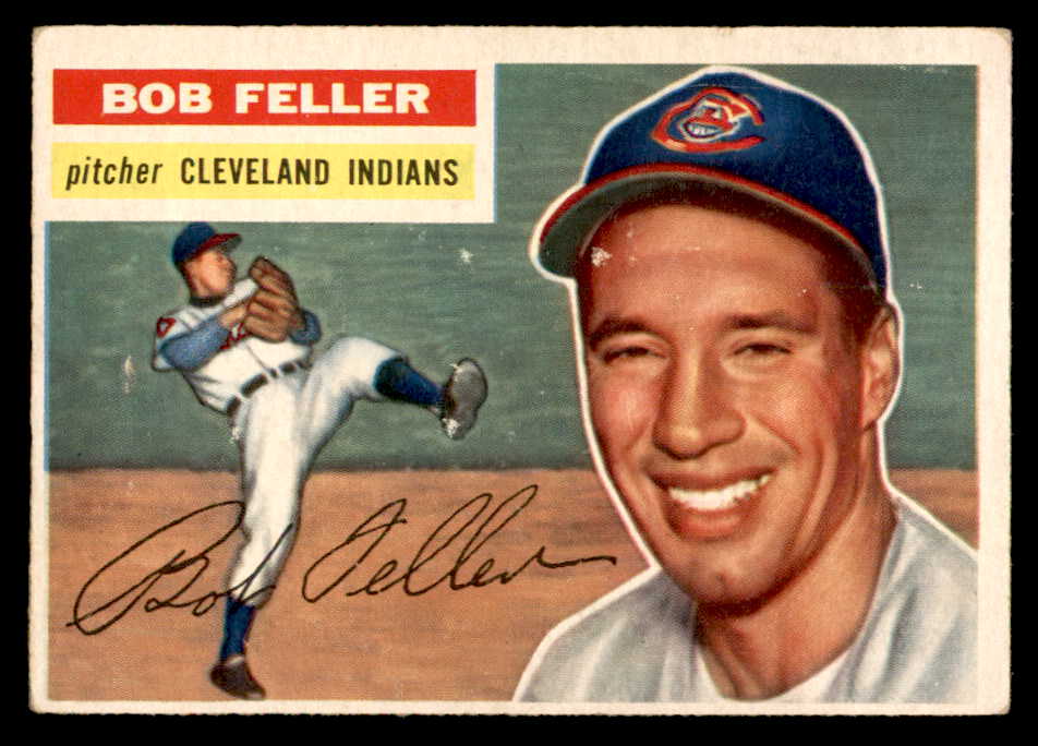 1956 Topps Baseball #200 Bob Feller Indians VG-EX 539105