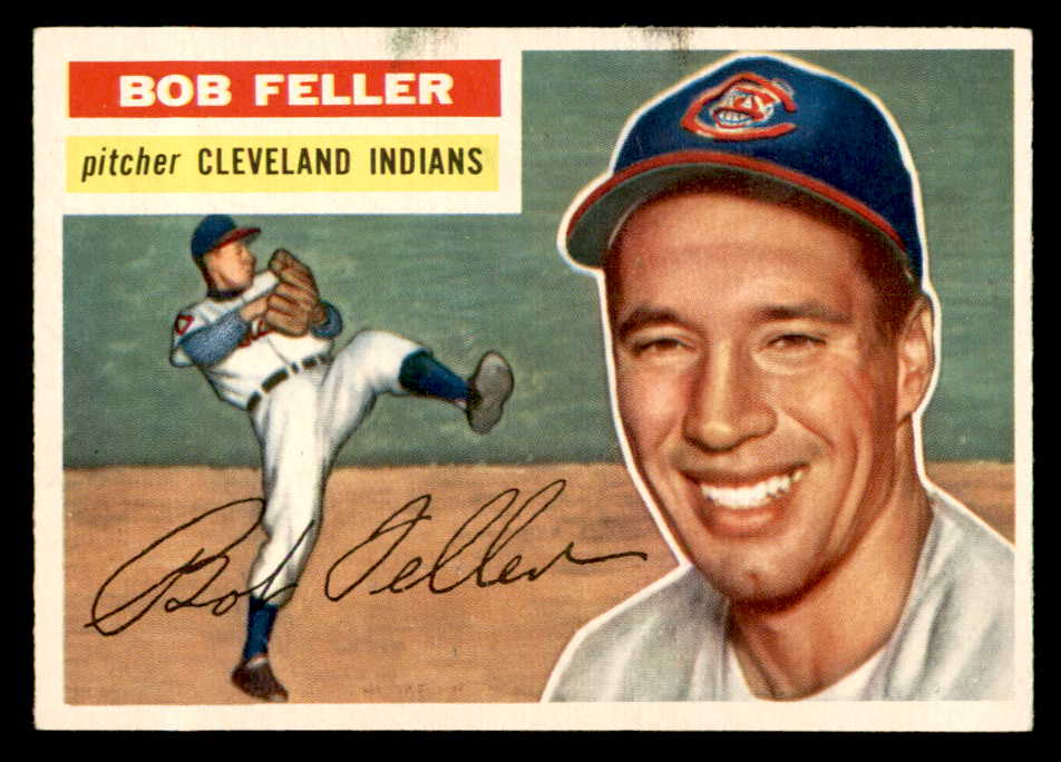 1956 Topps Baseball #200 Bob Feller Indians EX-MT 539106