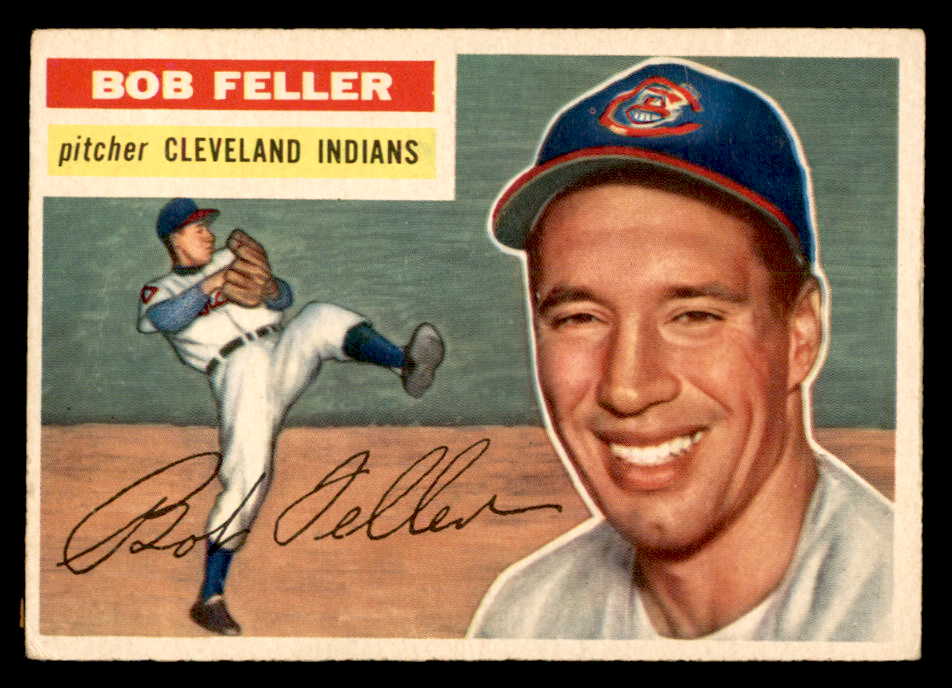 1956 Topps Baseball #200 Bob Feller Indians VG-EX 539107