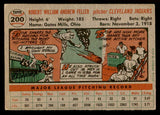 1956 Topps Baseball #200 Bob Feller Indians VG-EX 539107