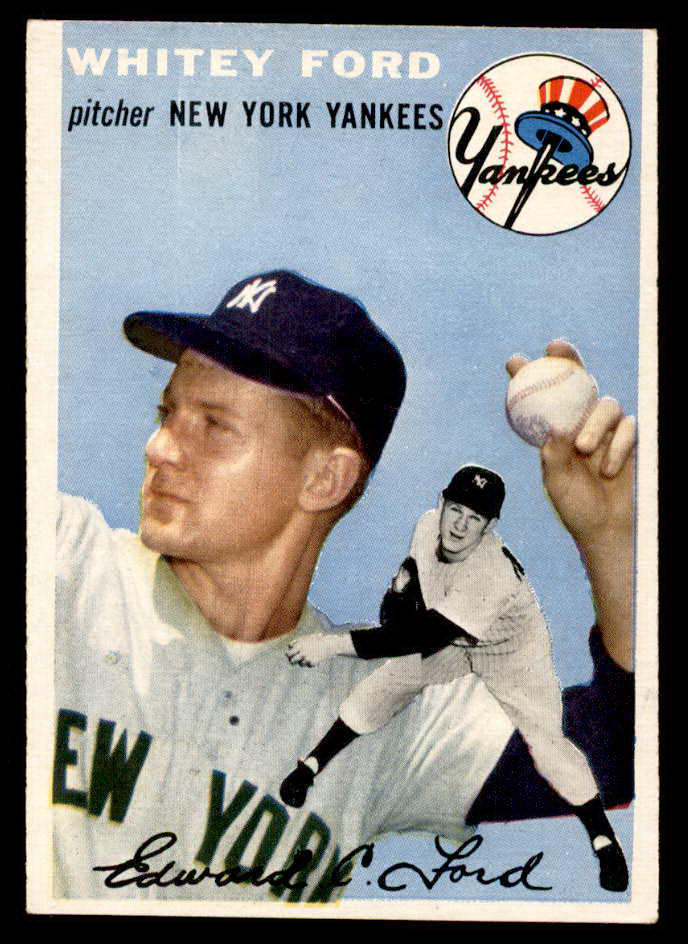 1954 Topps Baseball #037 Whitey Ford Yankees VG-EX 539109