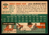 1954 Topps Baseball #020 Warren Spahn Braves VG-EX 539112
