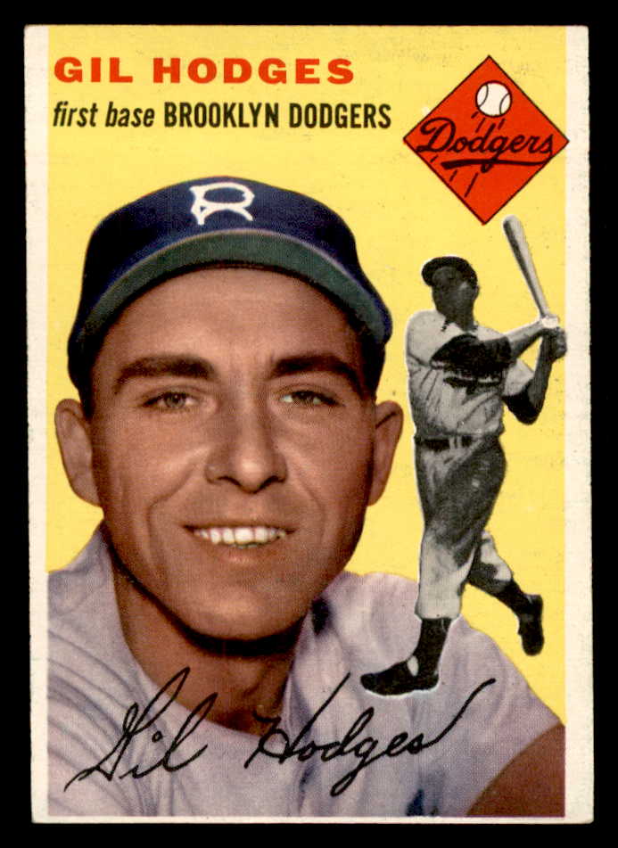 1954 Topps Baseball #102 Gil Hodges Dodgers EX-MT 539128