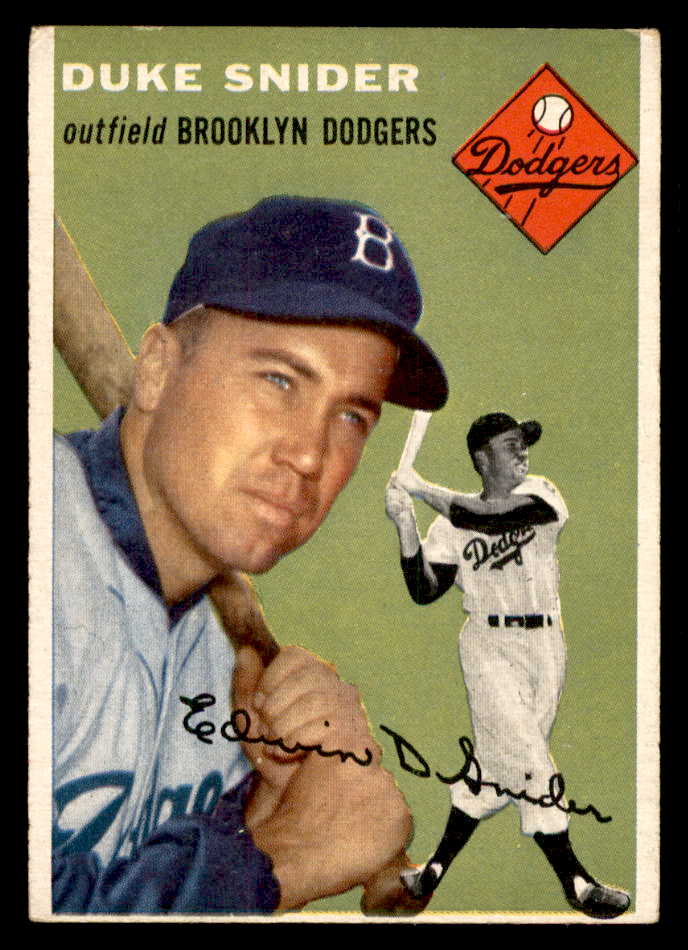 1954 Topps Baseball #032 Duke Snider Dodgers EX 539131
