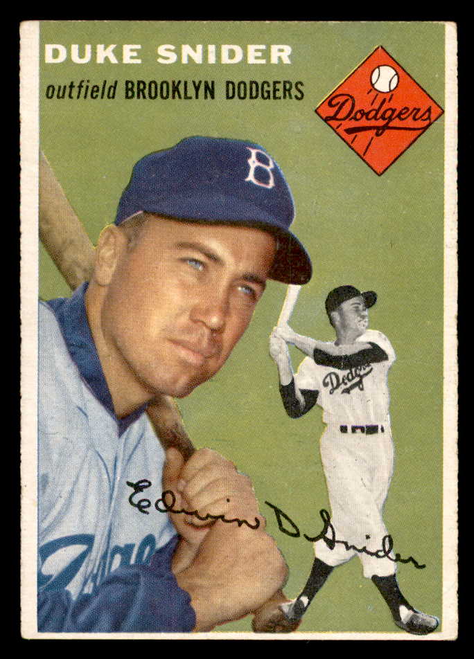1954 Topps Baseball #032 Duke Snider Dodgers VG-EX 539132