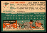 1954 Topps Baseball #032 Duke Snider Dodgers EX-MT 539133