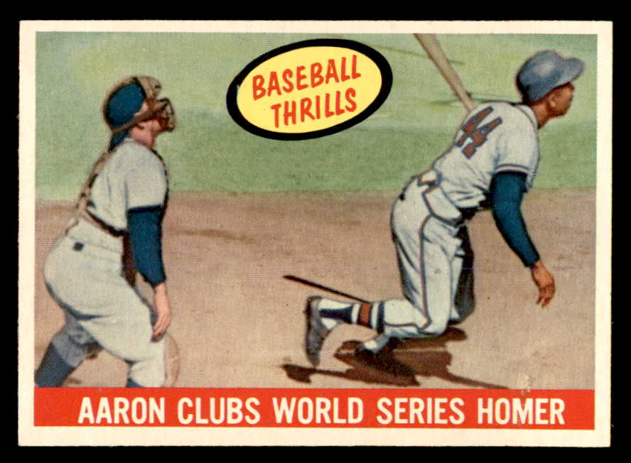 1959 Topps Baseball #467 Hank Aaron IA Braves NR-MT 539153
