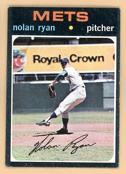 1971 Topps Baseball #513 Nolan Ryan Mets EX 539161