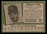 1971 Topps Baseball #513 Nolan Ryan Mets EX 539161