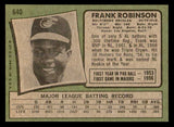 1971 Topps Baseball #640 Frank Robinson Orioles EX-MT 539162