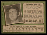 1971 Topps Baseball #005 Thurman Munson Yankees VG-EX 539164