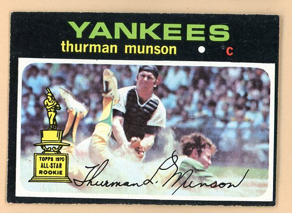 1971 Topps Baseball #005 Thurman Munson Yankees EX-MT 539167