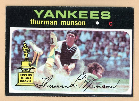 1971 Topps Baseball #005 Thurman Munson Yankees EX 539168