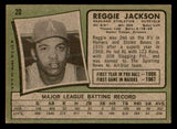1971 Topps Baseball #020 Reggie Jackson A's VG-EX 539169
