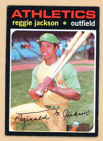 1971 Topps Baseball #020 Reggie Jackson A's EX+/EX-MT 539170