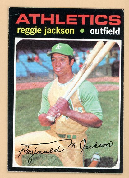 1971 Topps Baseball #020 Reggie Jackson A's EX 539171