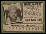 1971 Topps Baseball #020 Reggie Jackson A's EX 539171