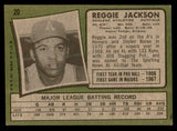 1971 Topps Baseball #020 Reggie Jackson A's EX 539172