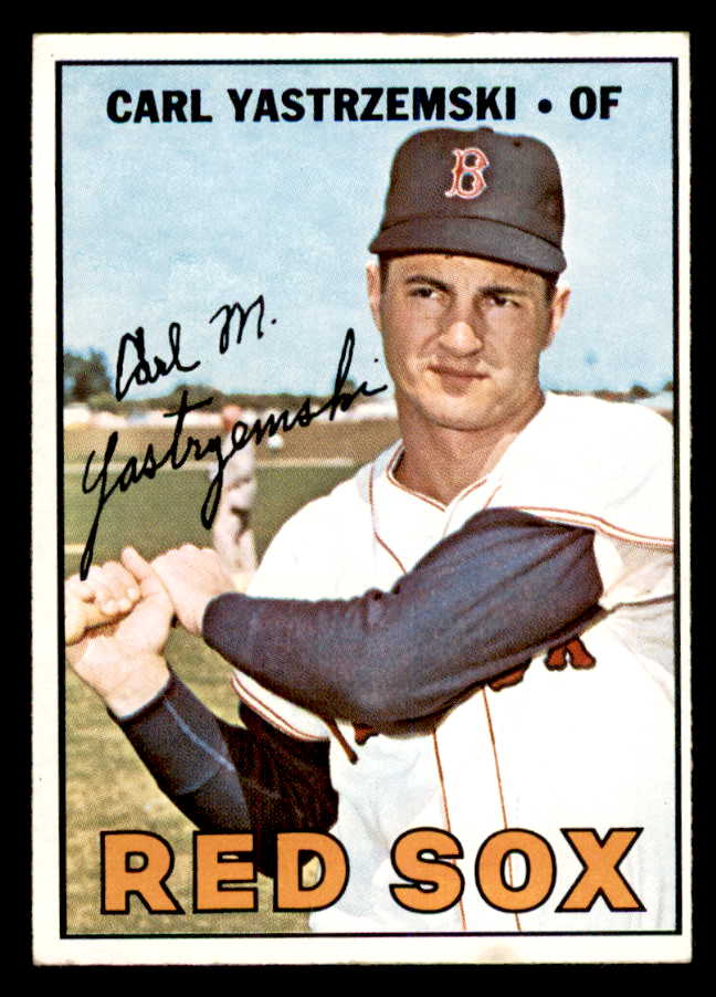 1967 Topps Baseball #355 Carl Yastrzemski Red Sox EX+/EX-MT 539193