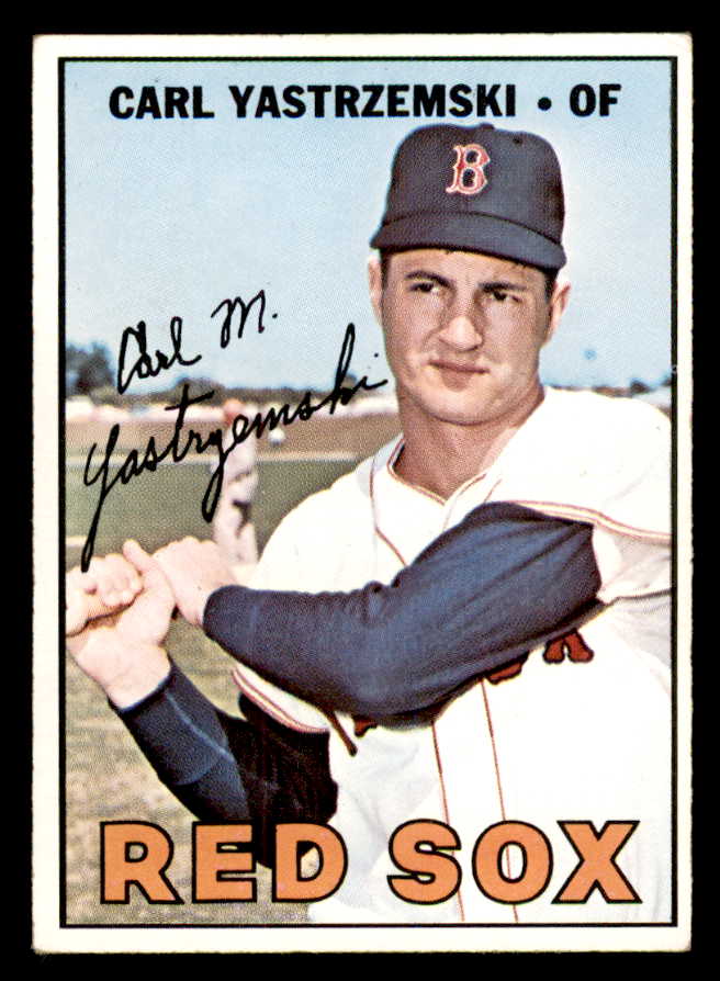 1967 Topps Baseball #355 Carl Yastrzemski Red Sox EX 539194
