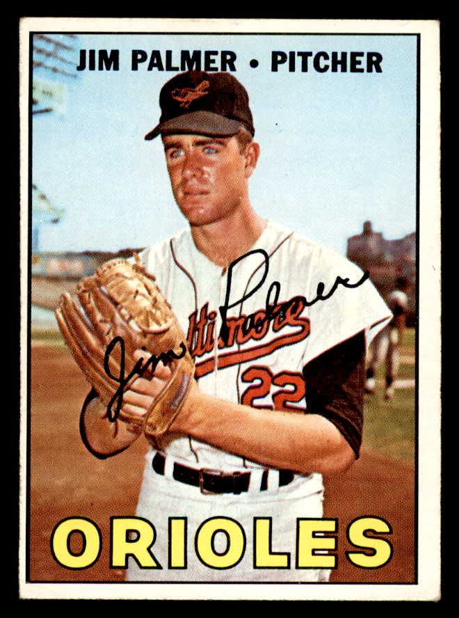 1967 Topps Baseball #475 Jim Palmer Orioles EX 539195