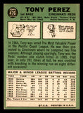 1967 Topps Baseball #476 Tony Perez Reds EX+/EX-MT 539200