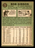 1967 Topps Baseball #210 Bob Gibson Cardinals VG-EX 539205