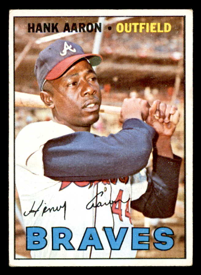 1967 Topps Baseball #250 Hank Aaron Braves EX 539213