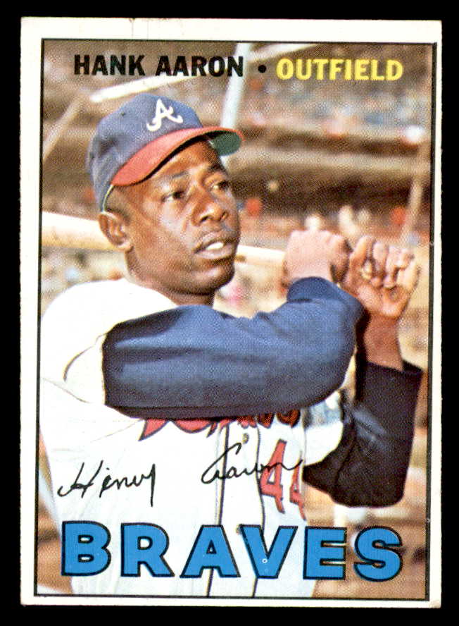 1967 Topps Baseball #250 Hank Aaron Braves EX-MT 539214