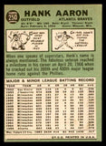 1967 Topps Baseball #250 Hank Aaron Braves EX-MT 539214