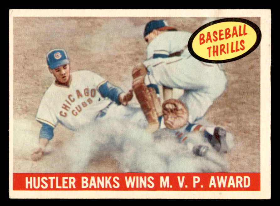 1959 Topps Baseball #469 Ernie Banks IA Cubs EX 539225