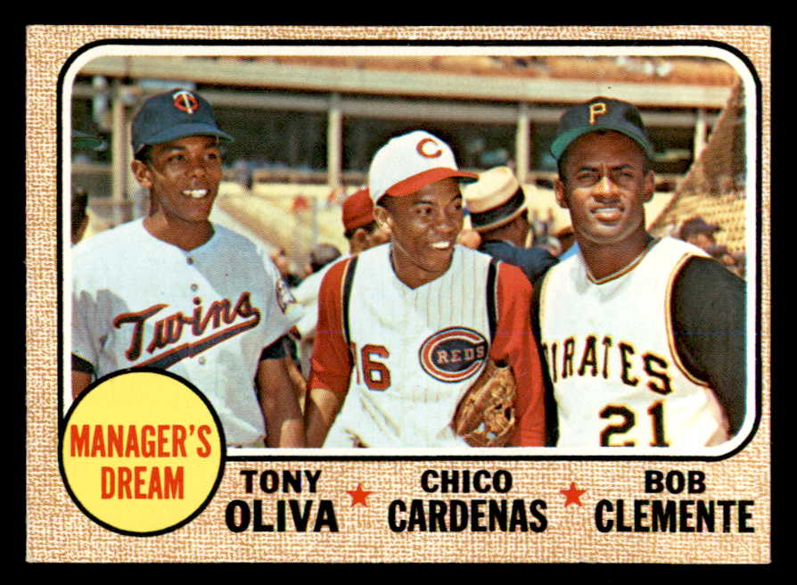 1968 Topps Baseball #480 Roberto Clemente Tony Oliva VG-EX 539258