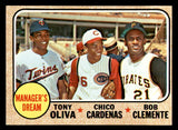 1968 Topps Baseball #480 Roberto Clemente Tony Oliva VG-EX 539258