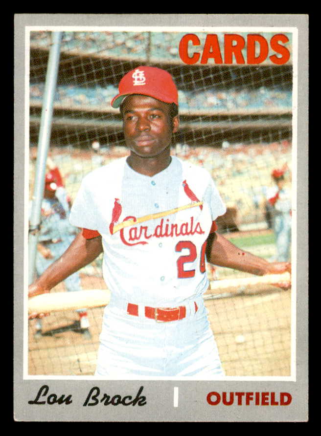 1970 Topps Baseball #330 Lou Brock Cardinals EX 539267