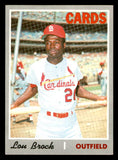 1970 Topps Baseball #330 Lou Brock Cardinals EX 539267