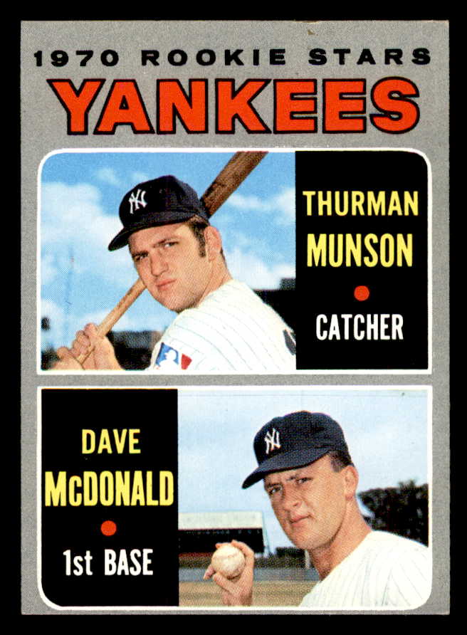 1970 Topps Baseball #189 Thurman Munson Yankees EX 539273