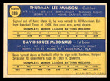1970 Topps Baseball #189 Thurman Munson Yankees EX-MT 539275