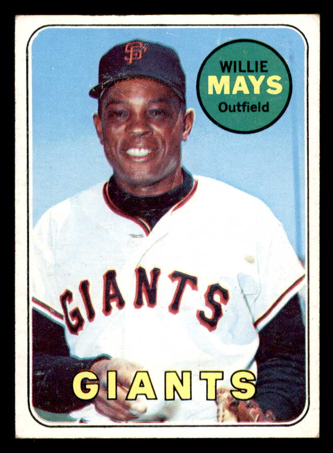 1969 Topps Baseball #190 Willie Mays Giants EX 539278