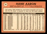 1969 Topps Baseball #100 Hank Aaron Braves VG-EX 539285