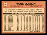 1969 Topps Baseball #100 Hank Aaron Braves EX+/EX-MT 539294