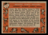 1958 Topps Baseball #351 Hank Aaron Eddie Mathews EX 539309