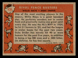 1958 Topps Baseball #436 Willie Mays Duke Snider EX+/EX-MT 539314