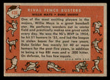 1958 Topps Baseball #436 Willie Mays Duke Snider EX 539316
