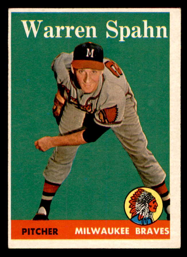 1958 Topps Baseball #270 Warren Spahn Braves EX+/EX-MT 539317