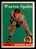 1958 Topps Baseball #270 Warren Spahn Braves EX-MT 539319