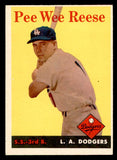 1958 Topps Baseball #375 Pee Wee Reese Dodgers EX+/EX-MT 539320