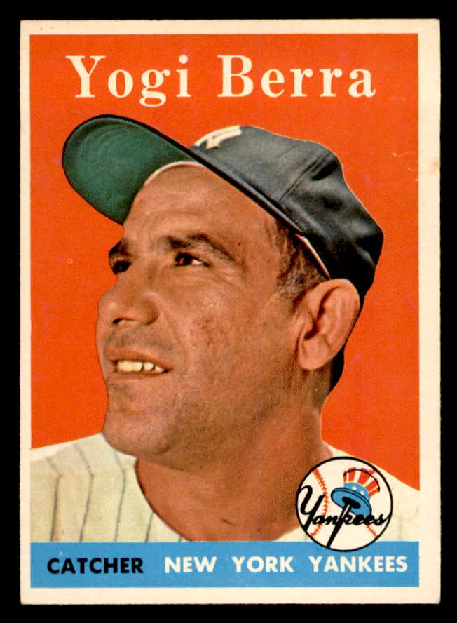 1958 Topps Baseball #370 Yogi Berra Yankees EX-MT 539328