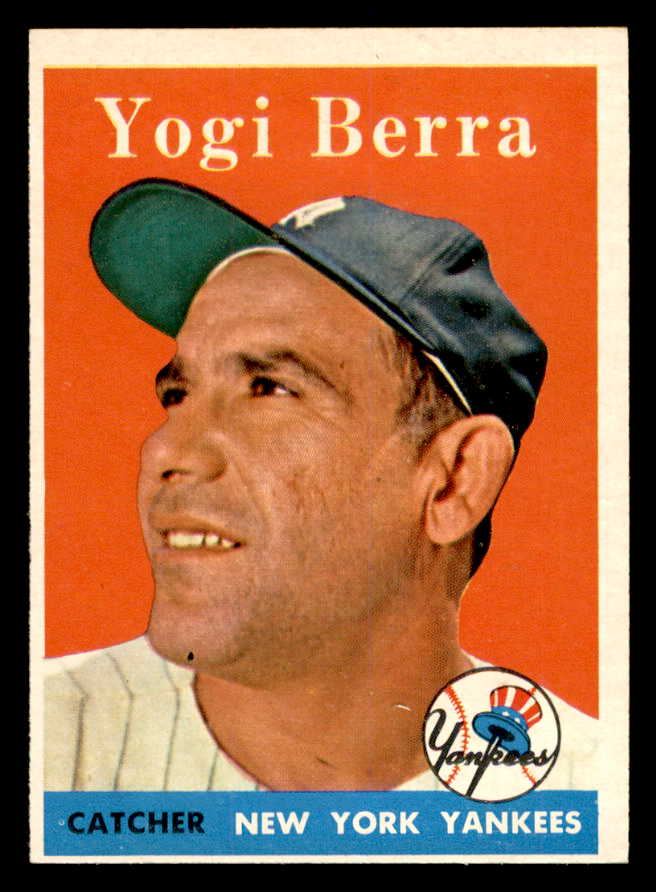 1958 Topps Baseball #370 Yogi Berra Yankees EX-MT 539329